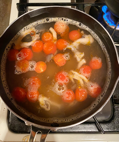 ふわふわたまごのトマトスープ03