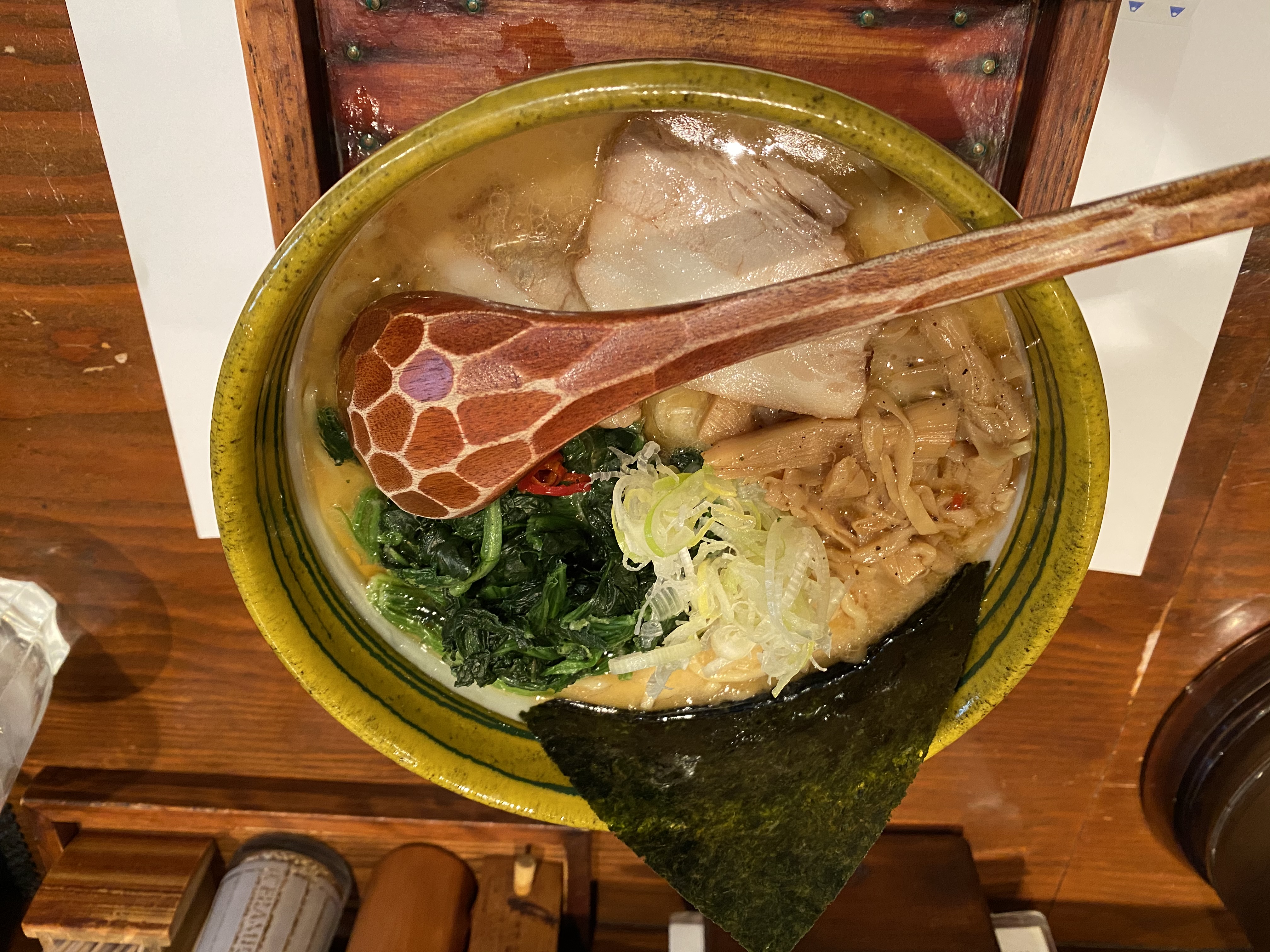 今回頂いたラーメン